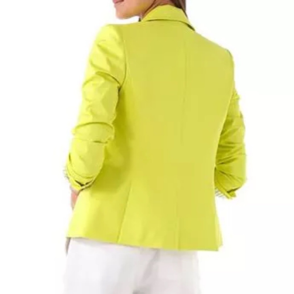 Alice + Olivia Yellow Elyse Blazer Women’s Size S - Picture 4 of 10